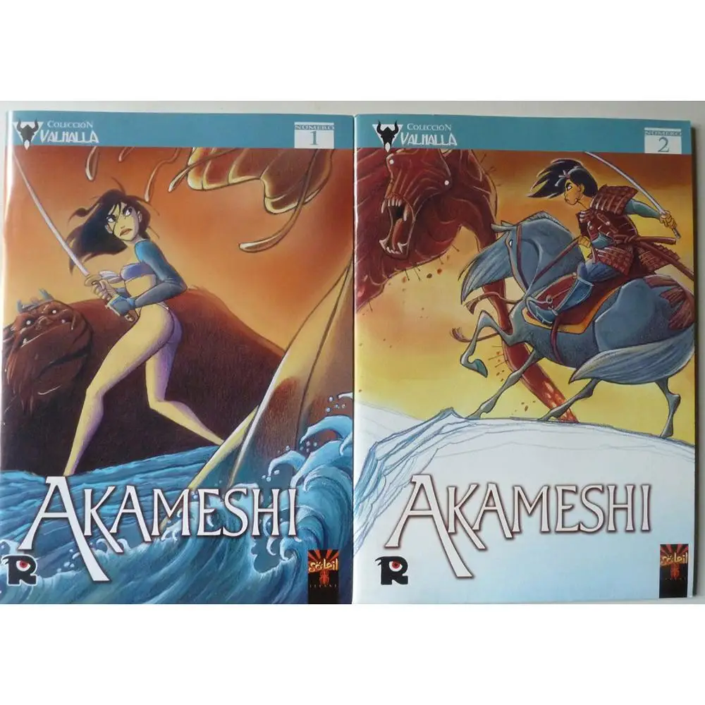 AKAMESHI full collection No. 1 and 2, year 2006, ED. RECERCA, author STEFANO TORCONI, COMIC BOOK