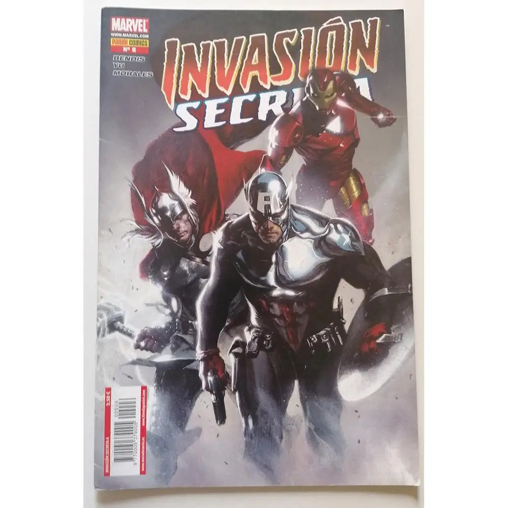 MARVEL, secret invasion No. 6, ED. PANINI, various authors, year 2009, COMIC BOOK, Spanish TEBEO, MINI series, Avengers