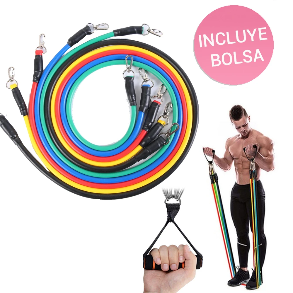 bandas elasticas fitness deporte en casa gimnasio en casa entrenamiento de resistencia kit 5 con bolsa crossfit equipamento gym