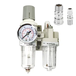 AC2010-02 Air Pump Compressor Oil Filter Regulator Trap Pneumatic Water Separator Pressure Manual Drainage Supply