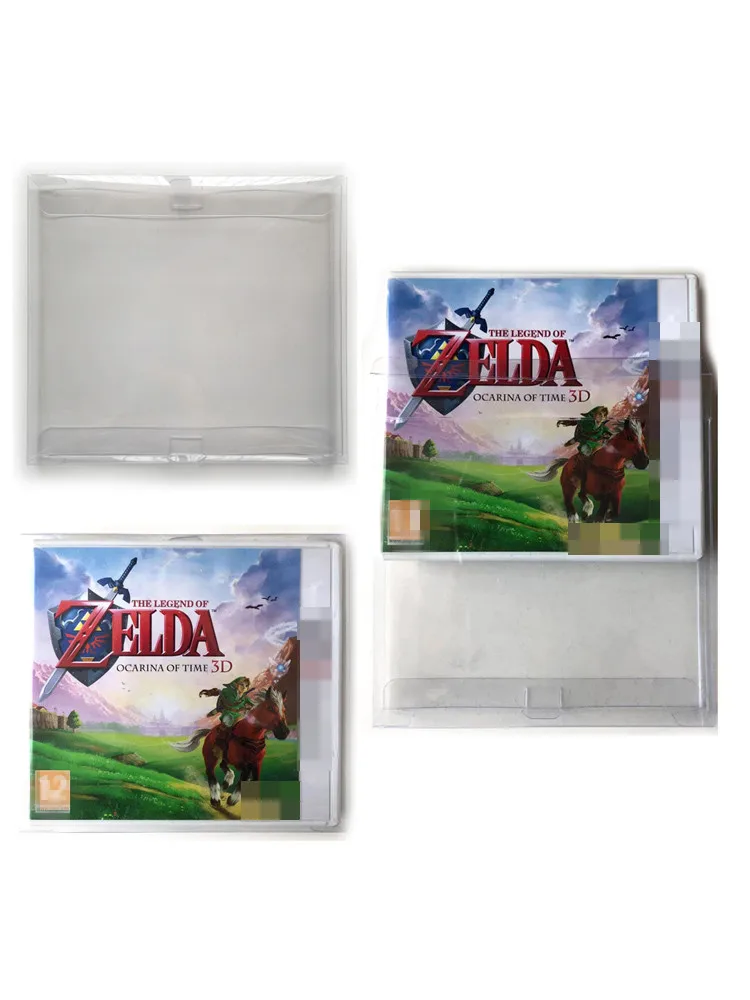 Box Protector Sleeve For 3DS For 2DS (XL) For NDS NTSC Games Custom Made Clear Plastic Cases