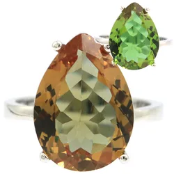Buy 4 Get 1 Free 18x13mm Zultanite Water Drop Females Color Changing Alexandrite Topaz Silver Riings Women Fine Jewelry