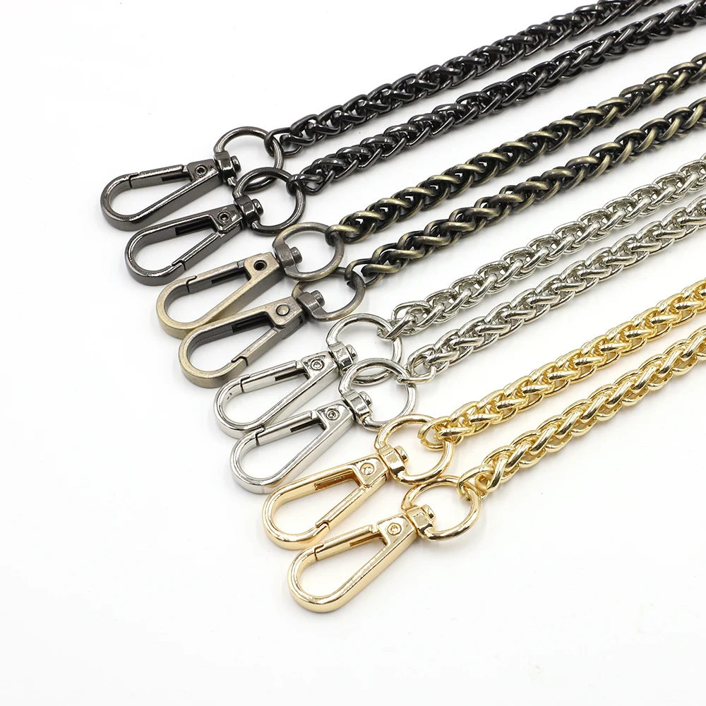 

FASHIONS KZ 125CM Metal Bag Strap Luxury Fashion Metal Chain High Quality Non-Fading Chain Female's Bag Replacement Accessories