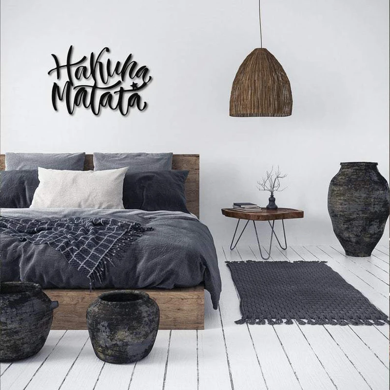 Hakuna Matata, Metal wall decor and art, Wall Metal Design Decoration, office decoration bedroom Living Room decor