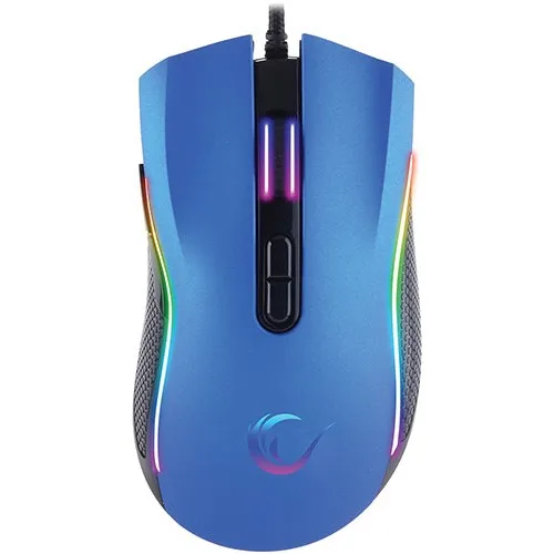 Rampage SMX-R44 See Macros 6400DPI RGB LED Player Mouse-Blue