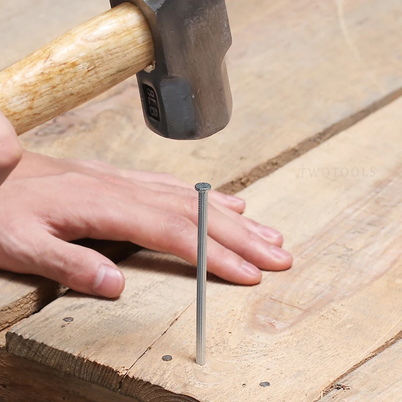 5–200 Stück gehärtete Zementnägel, Kohlenstoffstahl, Spitze, verzinkt, Hartholz, Wandfliesen, Ziegel, Beton, Zementnägel, Hardware – Detail 5