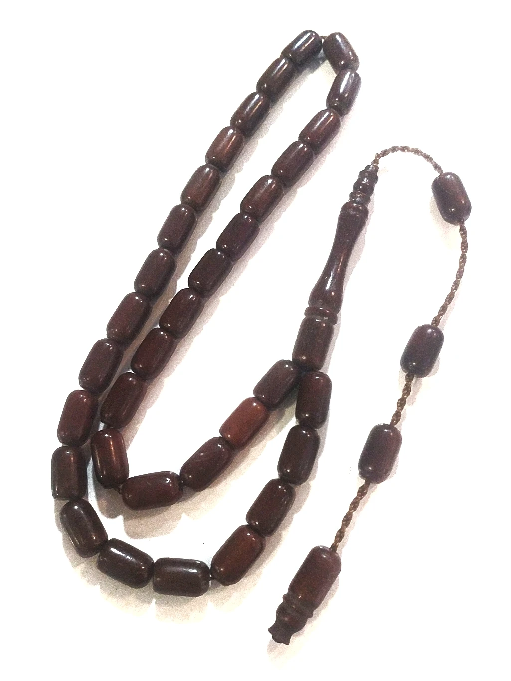 Kuka Tasbih Prayer Bead Muslim Wood Carving Art Natural Palm Fruit Kokka Rosary Tesbih High Quality Tespih Wood 33 Handmade Reis