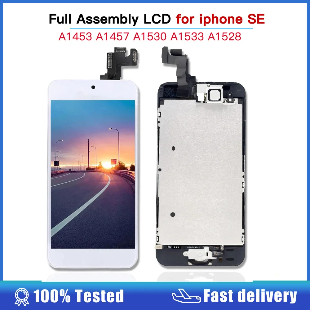 Display Full Assembly For iPhone SE SE2 2020 A2296 A2275 A2298 LCD Screen Touch Digitizer Se3 SE 2022 A2783 A2595 A2785 A2782