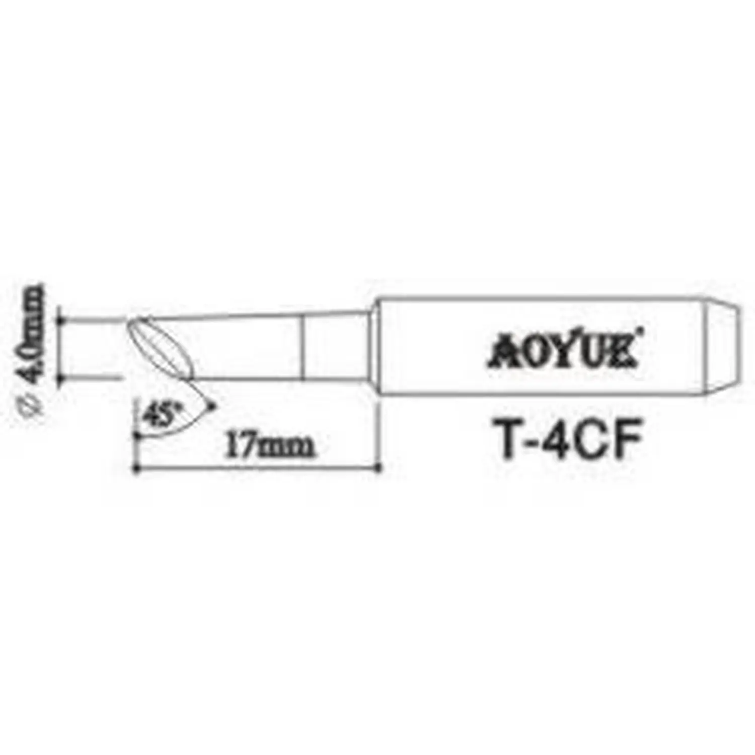 AOYUE T4CF replacement soldering iron tip