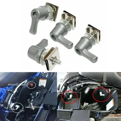 4 Pcs Motorcycle Universal Saddlebag Lever Lock Bolts & Nuts Kit For Harley Touring Dyna CVO Road Glide Breakout Deluxe