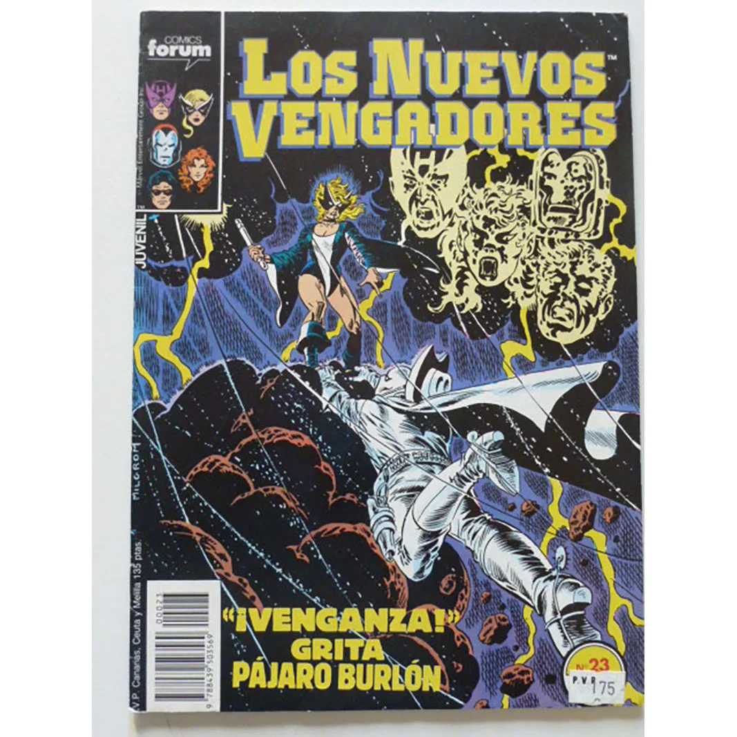 MARVEL, The New Avengers No. 23, ED. FORUM, year 1988, author AL MILGROM, comic BOOK Spanish, TEBEO