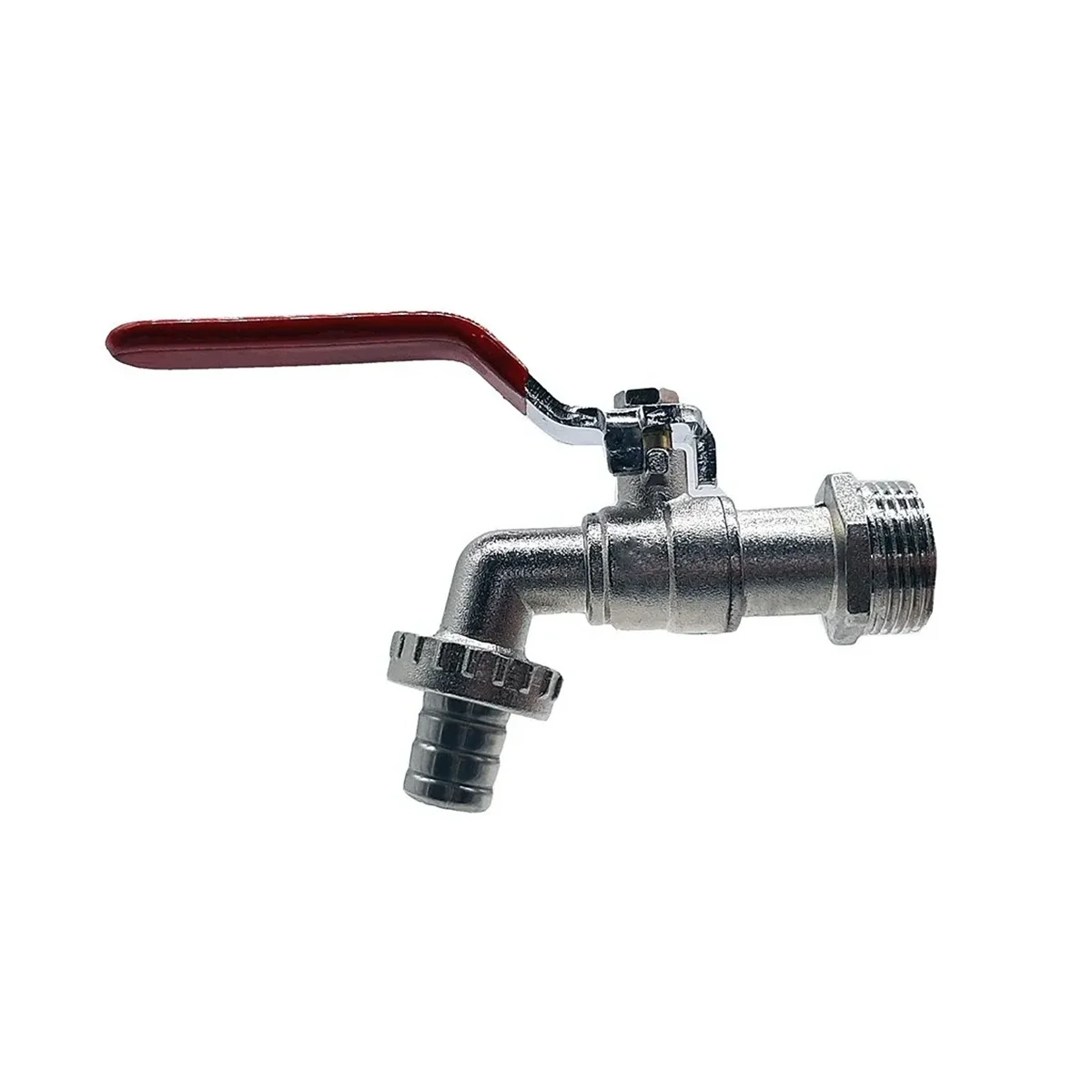 3/4 Ball Faucet for Garden Yard Tank Opening Style Lever with Spout to Use Reinforced Hoses