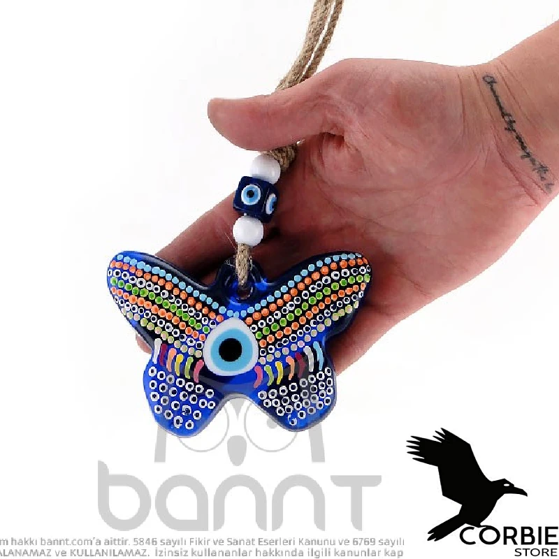 Dotting Butterfly Glass Bannt Amulet Charm Talisman Spell Incantation High Quality