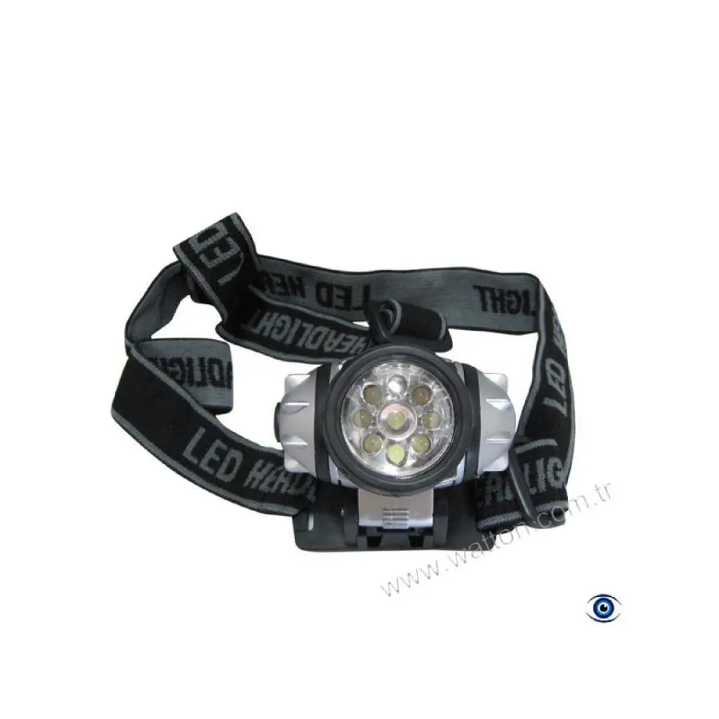 9 LEDs Camping Hunter Mountaineer Head Lamp Flashlight Işığı