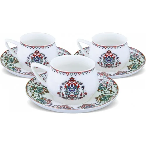 Roe Nakkaş 6lı Coffee Cup Set 6 PCs Cup 6 PCs cup holder teaware cup tea handmade bowl beautiful mugs turkish tea set vintage Saucer creative Latte Cup free shipping products service coffee Weights undefined kubki do k