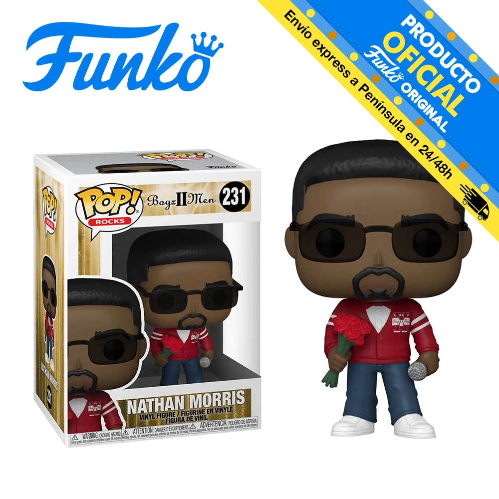 FUNKO POP! Boyz II Men - Nathan Morris, 231, 56727 reference, original, toys, boys, girls, gifts, collector, figures, dolls, shop, with box, new, man, woman, official license