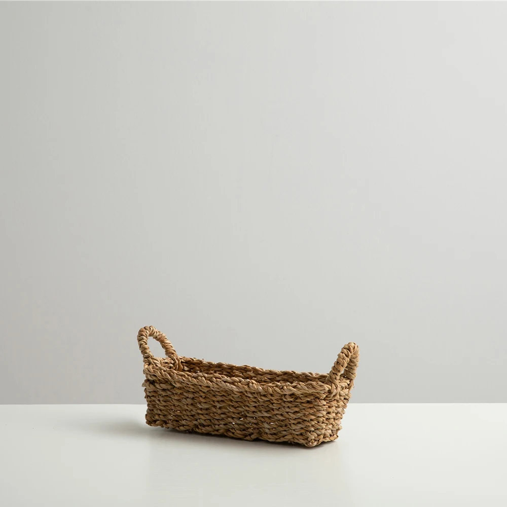 Bread Basket Decorative Seaweed Basket Bread Basket Multi-Purpose Basket Decorative Housewares Quality Natural 29x7 cm