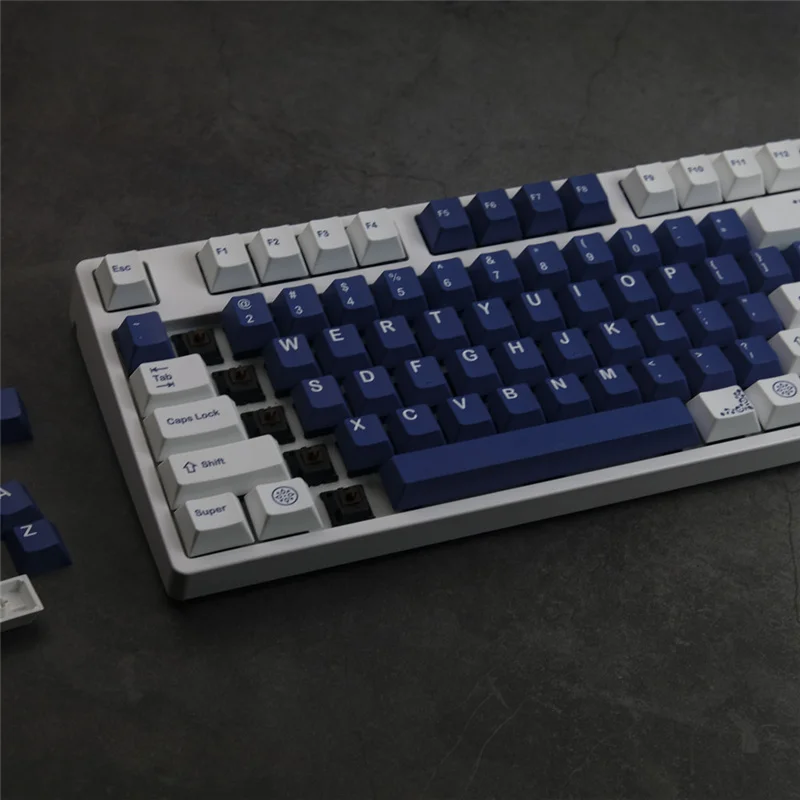 GMK-Tapa de tecla Lazurite para teclado mecánico, teclas PBT de perfil Cherry para DZ60/RK61/64/gk61/68/75/84/87/96/144/980, 104/108 teclas