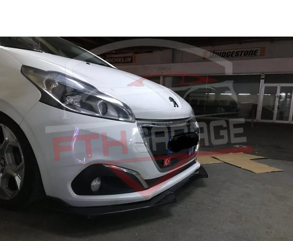 Front Bumper Attachment Lip for PEUGEOT 208 MODELS 2012-2020-Auto styling car accessories universal spoiler modified flap spare