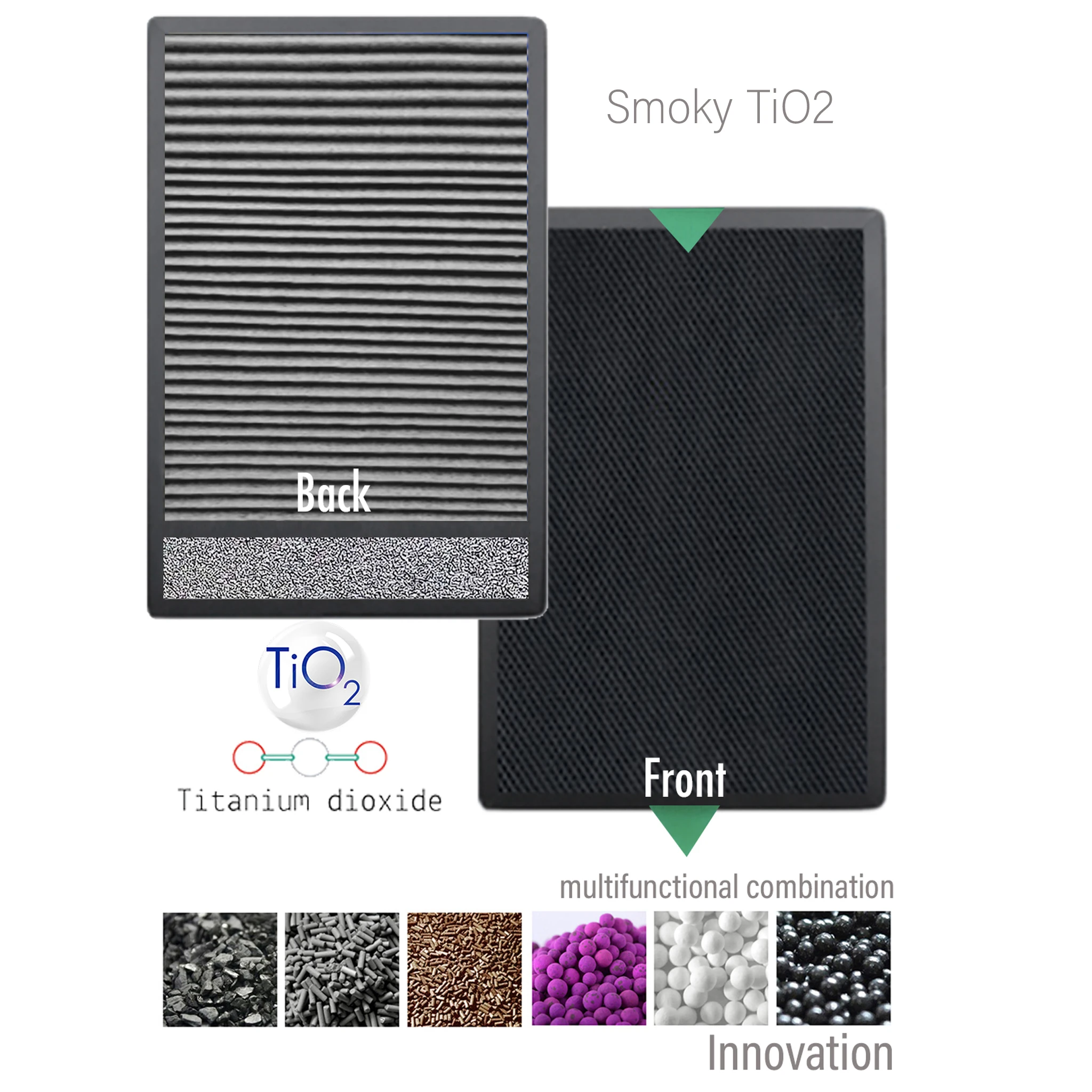 New Fakir Luminoso Smart  Air Purifier Filter Compatible TiO2 Hepa Carbon Smoky Multifunctional + Protective