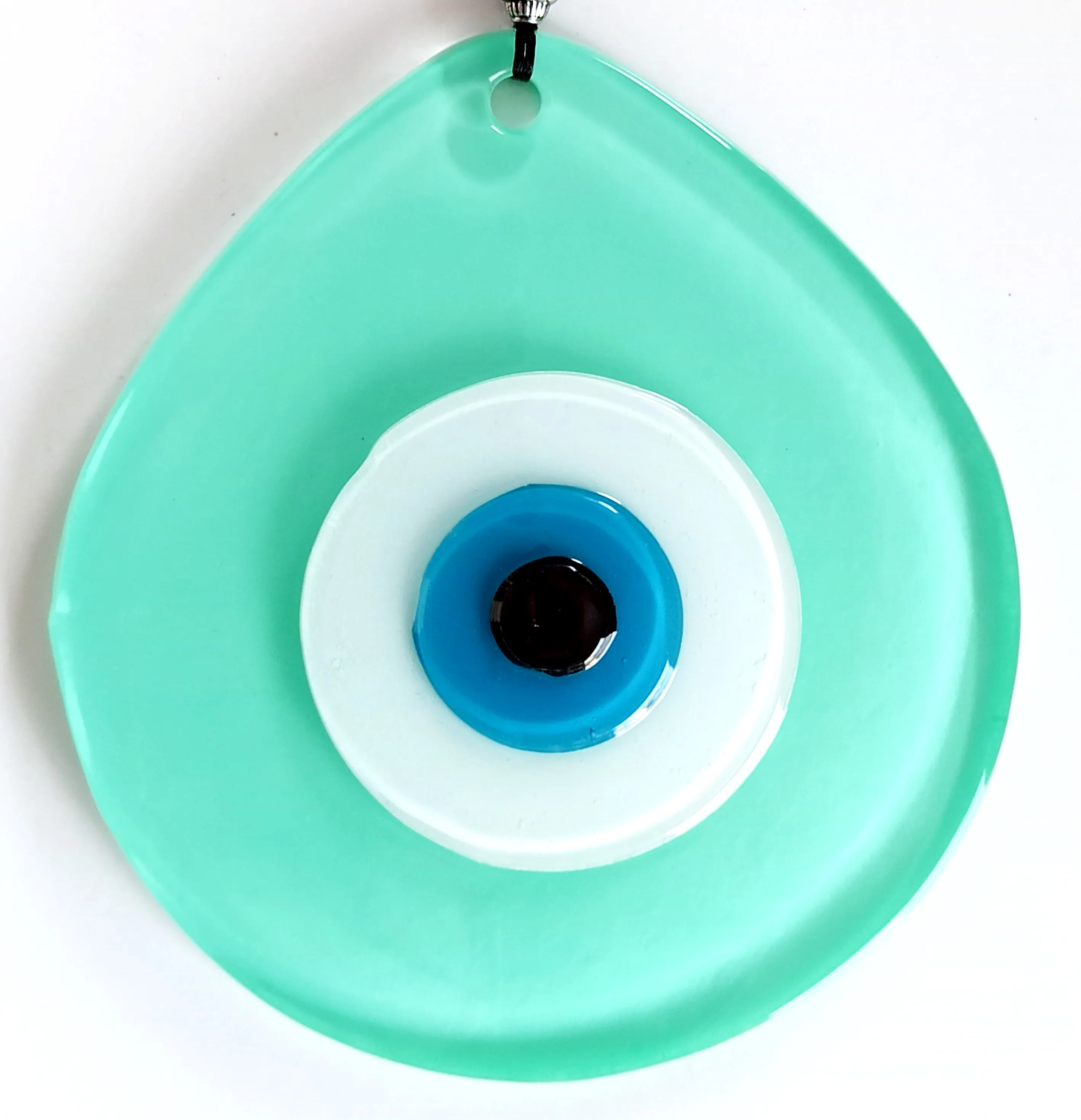 Drop Pattern Glass Evil Eye Bead Handmade Wall Ornament