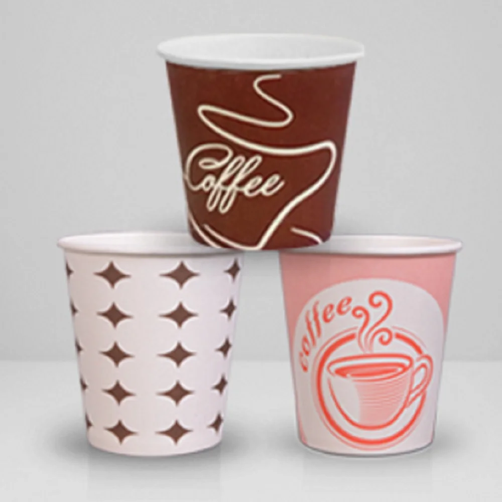 Copos de papel descartáveis para café, chá, leite, acessórios de cozinha, festa, 180ml, 50Pcs