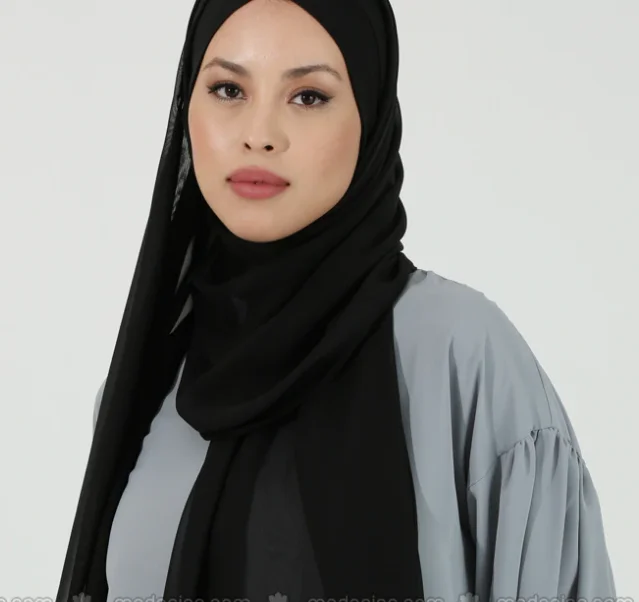 New fashion muslim hijab islamic 2021 scarf hat bone scarf chiffon hijab headscarf outdoor BLACK PINK light Drapeli ready shawl