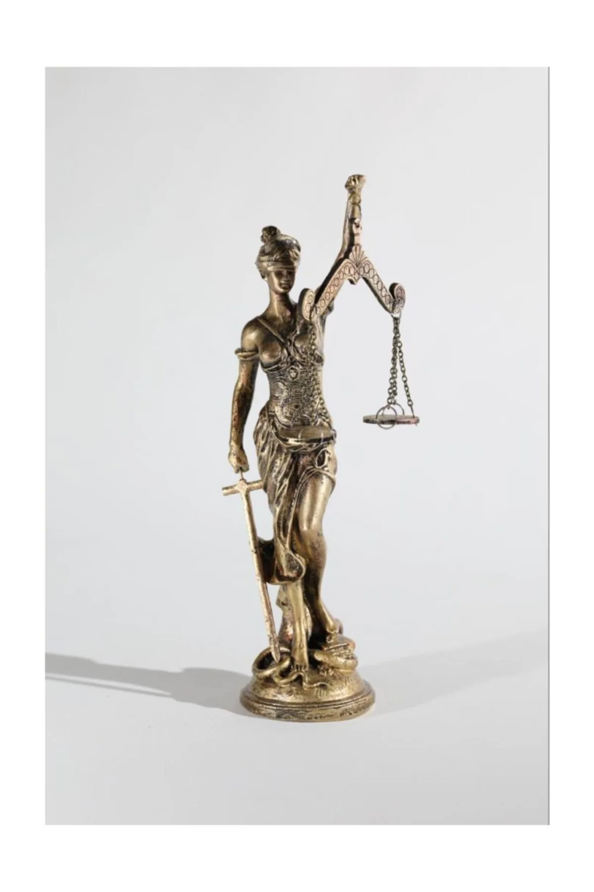 Justice of Scales Gift  Big Size Themis Statue Gift of Scales Justice - Lawyer - Judge - Prosecutor Gift Set