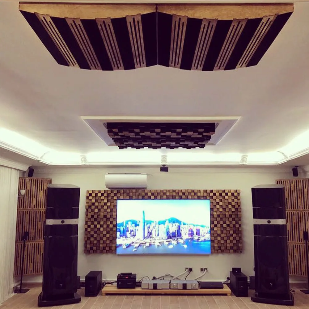 ONE WAVE - Acoustic Panel wave Studio Arrange Sound Foam and Wood