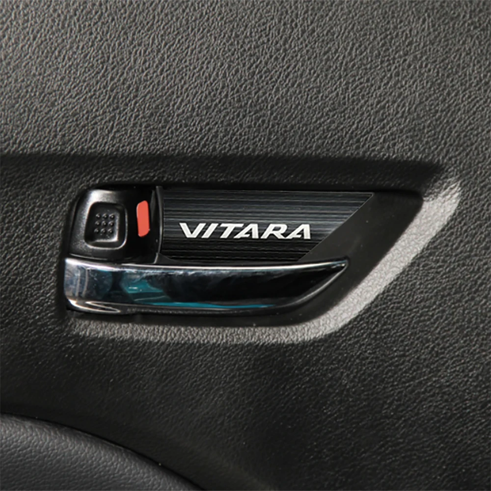 Couvercle de capuchon de poignée de porte intérieure, autocollants de voiture, accessoires pour Suzuki Vitara, 2015, 2016, 2017, 2018, 2019, 2020,