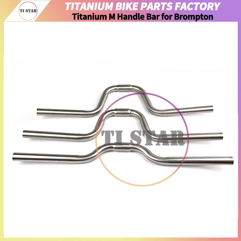 Folding Bike Handle Bar, M Type, Low, Mid, High, Riser Handlebars, Lightweight, 530mm Width, 25.4mm