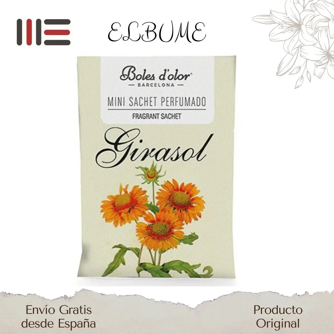 Boles D 'olor sunflower perfume air freshener fills your cupboards, car, drawers, clothes boxes, shoe racks of nice scented aromas. The small environment that does not take up space lasts 6 months active.