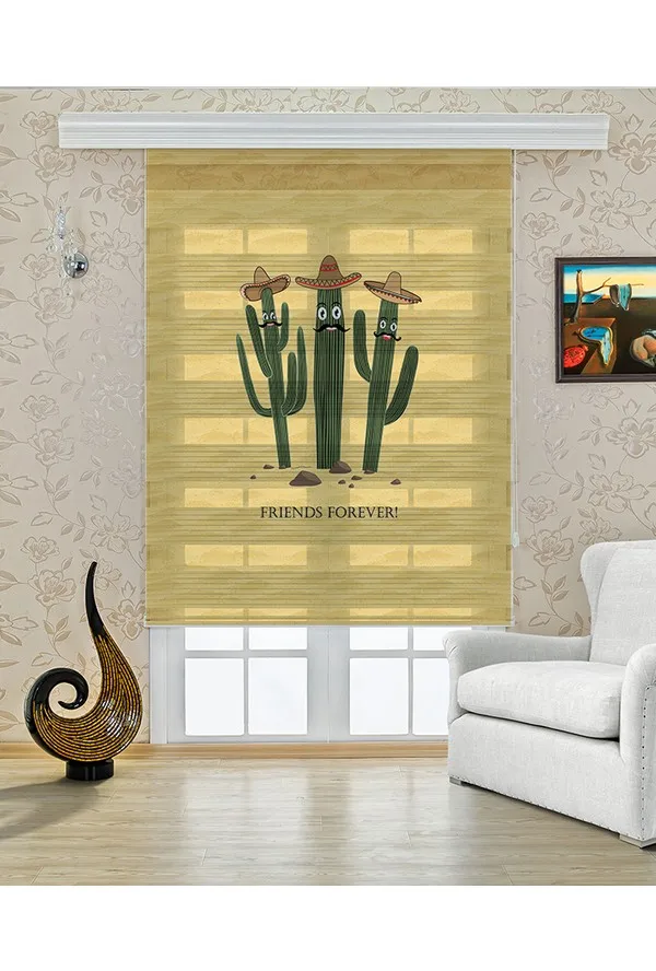 

PRESTIJHOME Digital Printed Antibacterial Kids Zebra Roller Blinds, Fast Delivery, High Quality, Organic Print