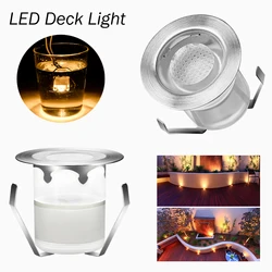 LED Illuminazione Esterna In Acciaio Inox Patio LED Stair Lampada DC12V 0.6 W IP67 SMD2835 Decorazione del Giardino Lampade Sotterranee