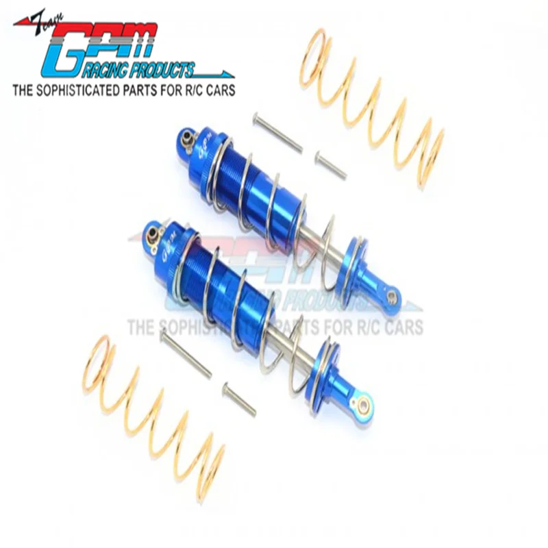 GPM ALUMINUM FRONT/REAR THICKENED SPRING DAMPERS 125MM -8PC SET FOR TRAXXAS 1/10 MAXX MONSTER TRUCK-89076-4 Upgrade