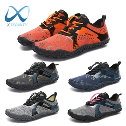 Zapatillas transpirables de secado rápido para hombre, zapatos acuáticos para natación al aire libre, agua de playa, descalzos, cinco dedos, deportes de Fitness