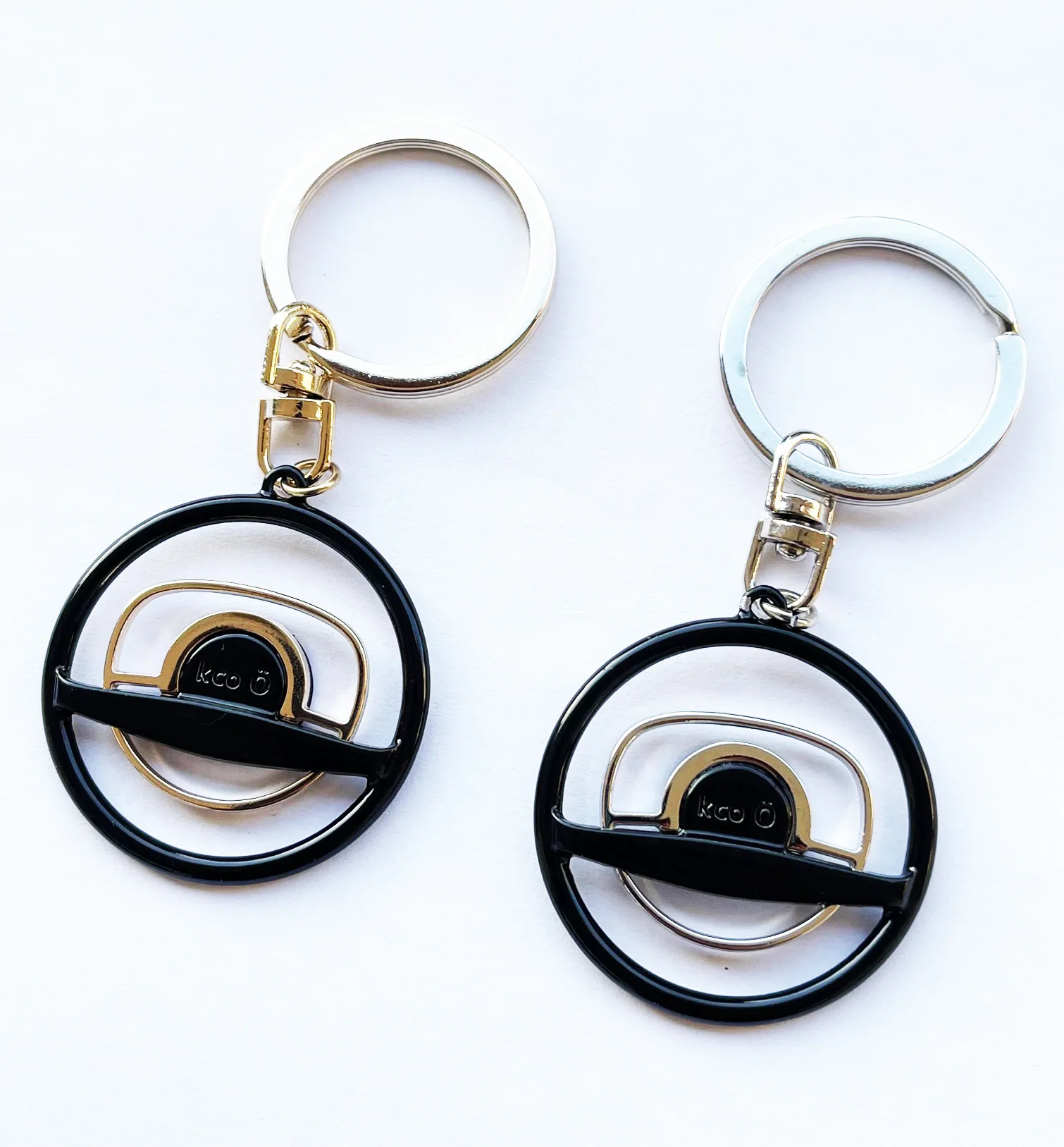 For NEW PRODUCT Mercedes-BENZ , 3D Key Chain Steering Wheel Mercedes Benz Classic W115 W116 W123 W108 R107 W114 GOLD STYLE