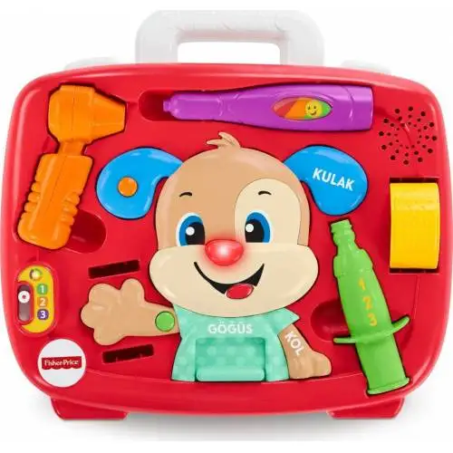 Fisher-Price Fun & amp; Ucz się rozwoju według wieku Doggy Doctor (angielski i angielski) doctor Kit FTC