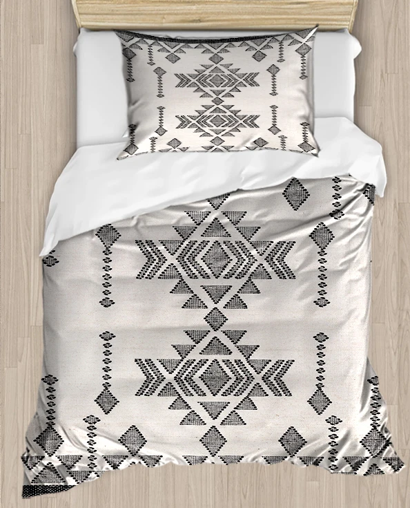 

Else Black White Anatolia Antiques Ethnic 4 Piece 3D Print Cotton Satin Single Duvet Cover Bedding Set Pillow Case Bed Sheet