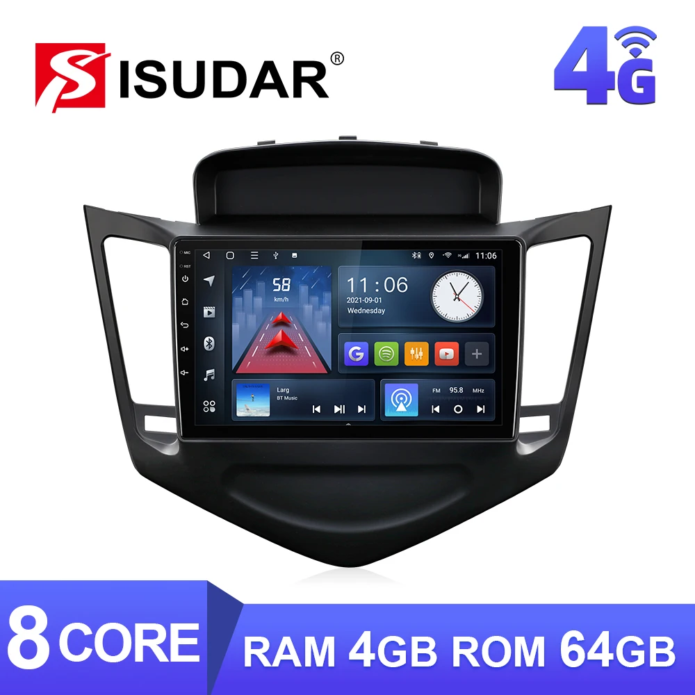 

ISUDAR T68 Android Car Radio For Chevrolet Cruze J300 2013 2014 2015 Car Multimedia Player GPS Stereo System CANBUS FM no 2 Din