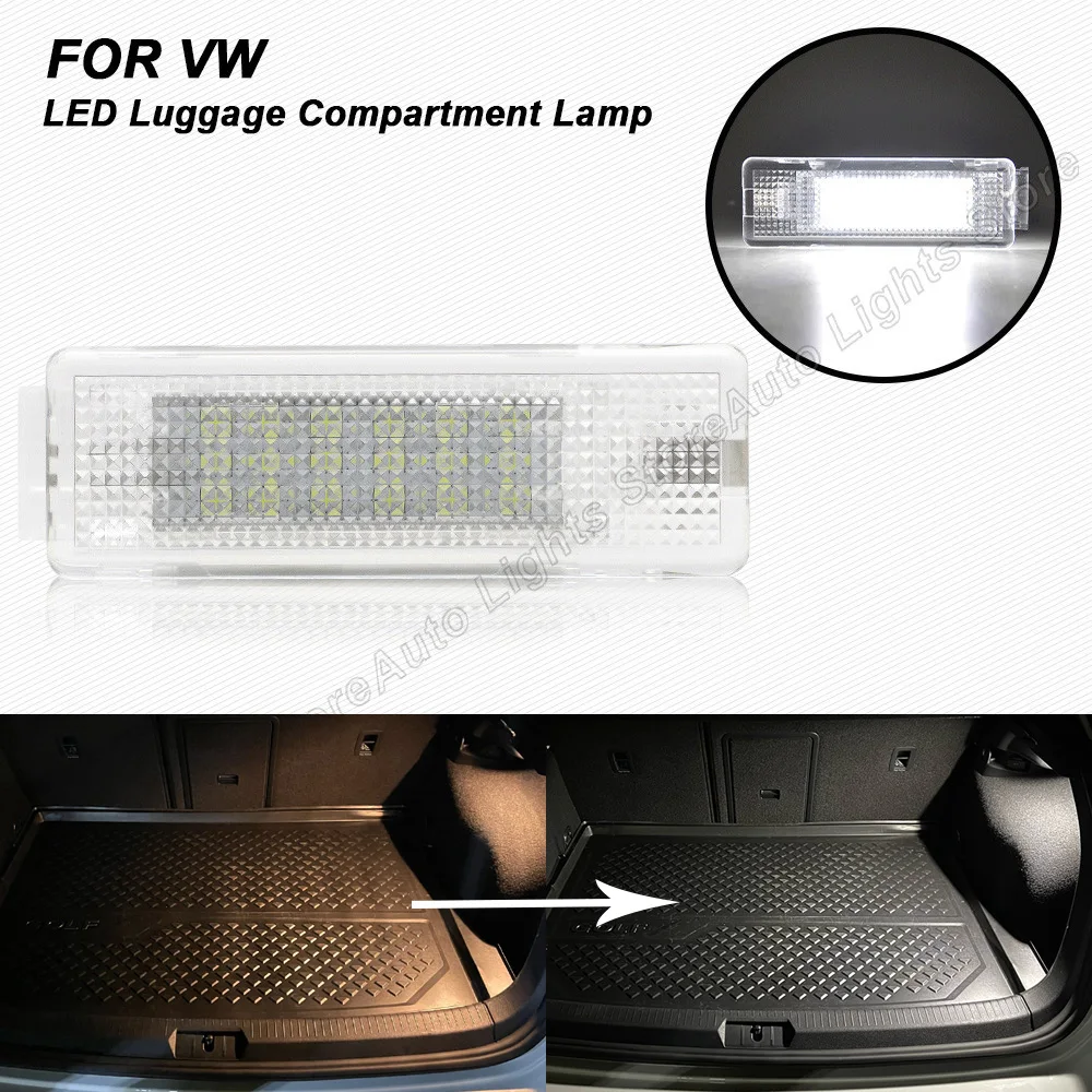 1PC LED Luggage Trunk Light For VW Passat B6 B7 Golf 7 6 5 Caddy Tiguan MK2 Jetta Scirocco Touran No Error Interior Boot Lights