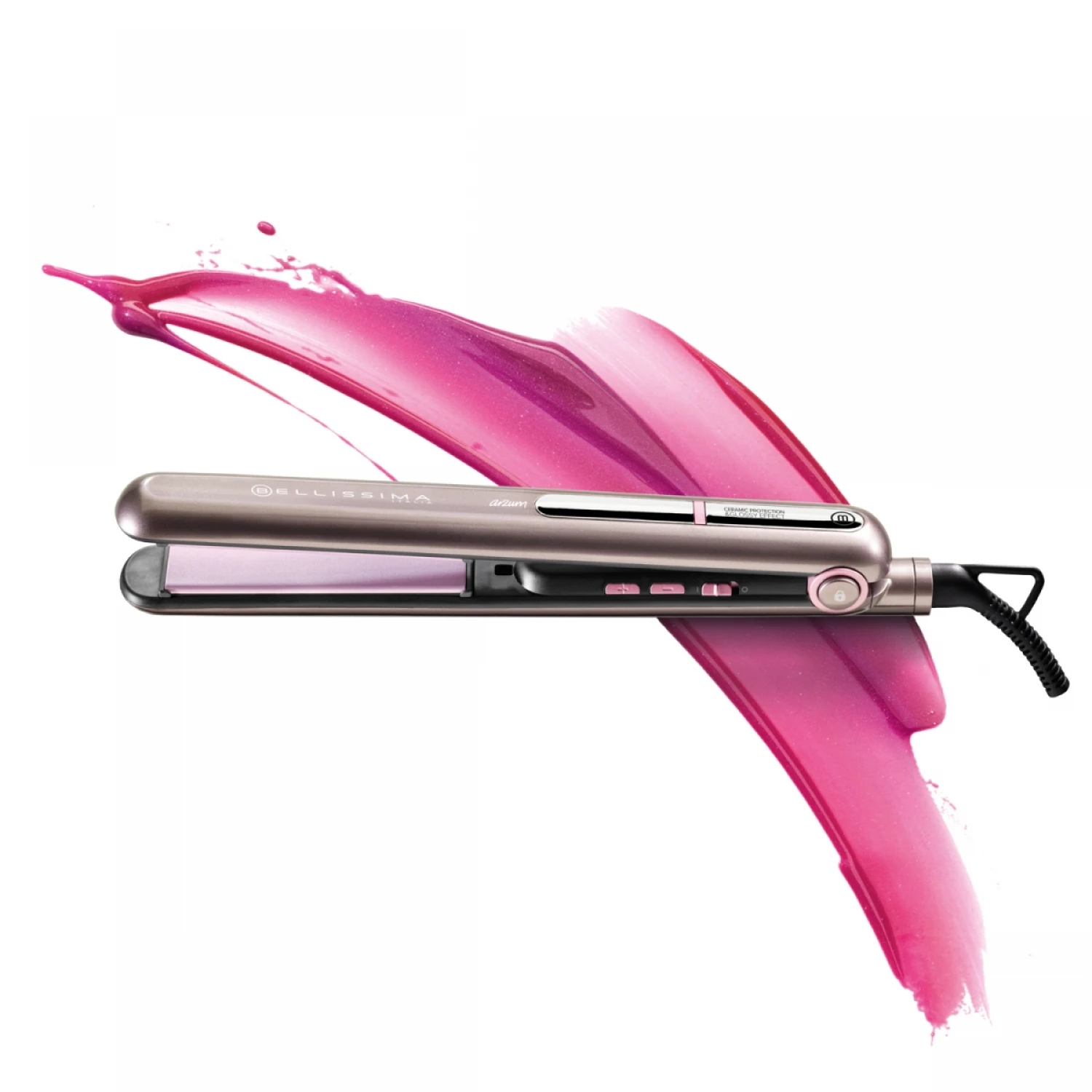 Arzum Bellissima Creativity Glossy Straightening Irons Fast Warm-Up Thermal Performance Professional Tourmaline Ceramic Heating