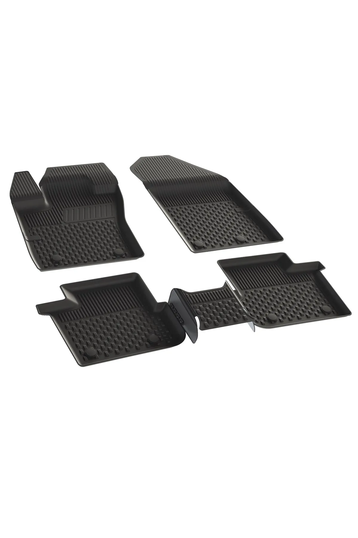 

Car Floor Mats For FIAT Doblo 3 4 Fiorino Linea Egea Bravo For Models Rubber Matting Mop Liner 4.5D Black Fits Luggage Storage