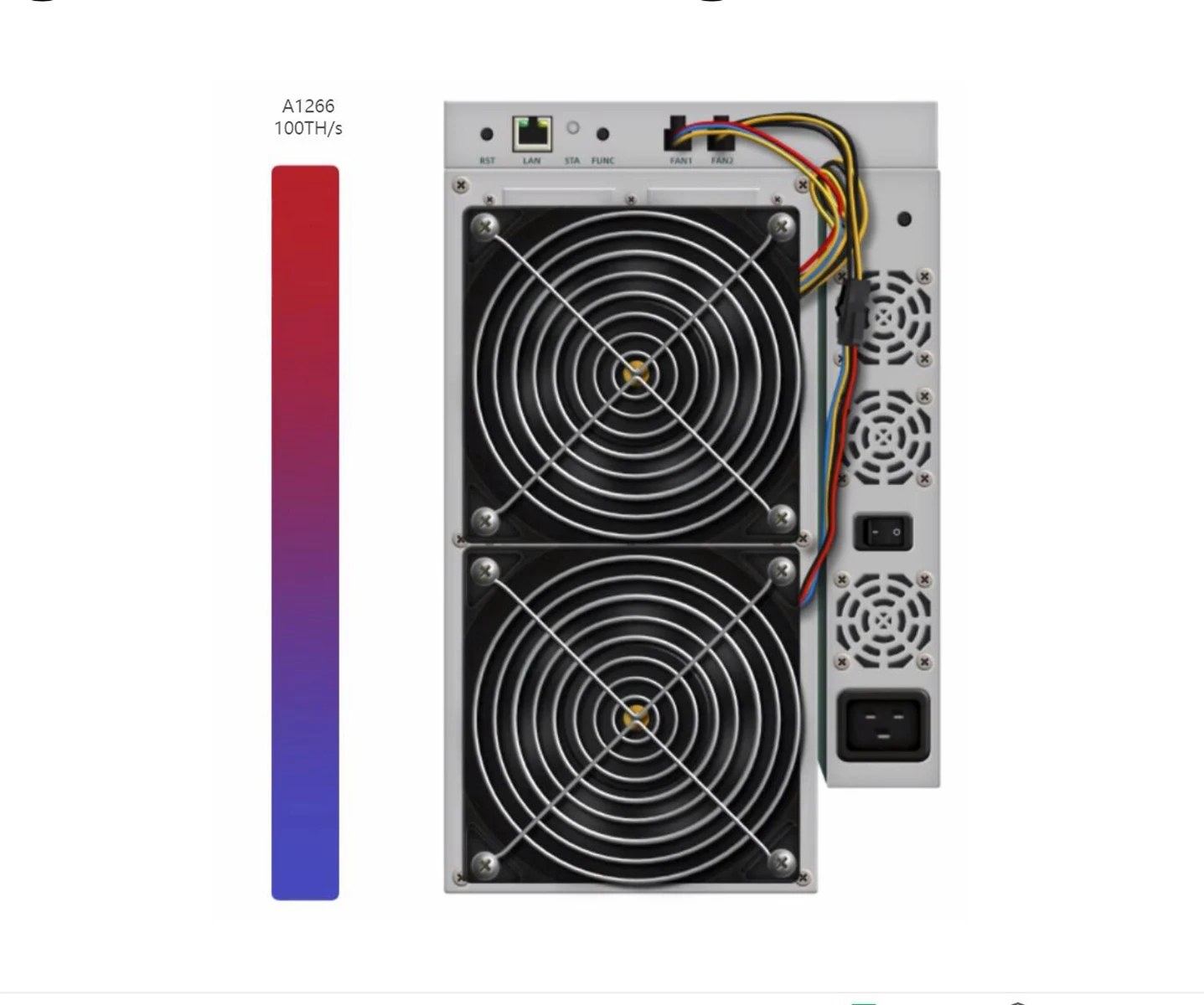 Avalon Miner A1266 93TH 3255W 96TH 3360W High Hashrate and Efficiency Bitcoin BTC BCH Mining