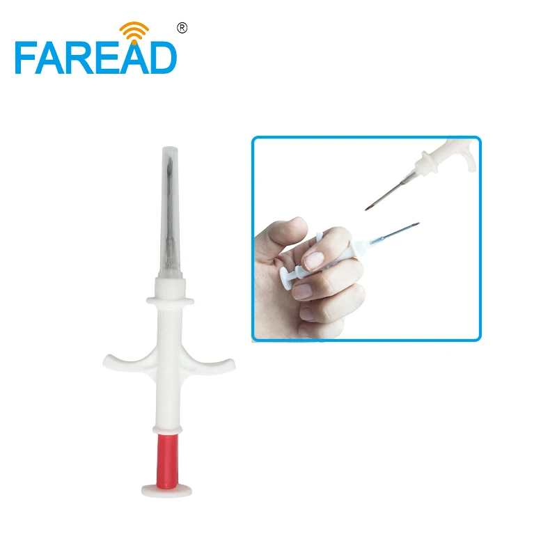 1.25x7mm Animal Syringe Rfid Implant for Digital Pet ID Tracking 134.2khz Veterinary Injector for Transponder Chip Identifier