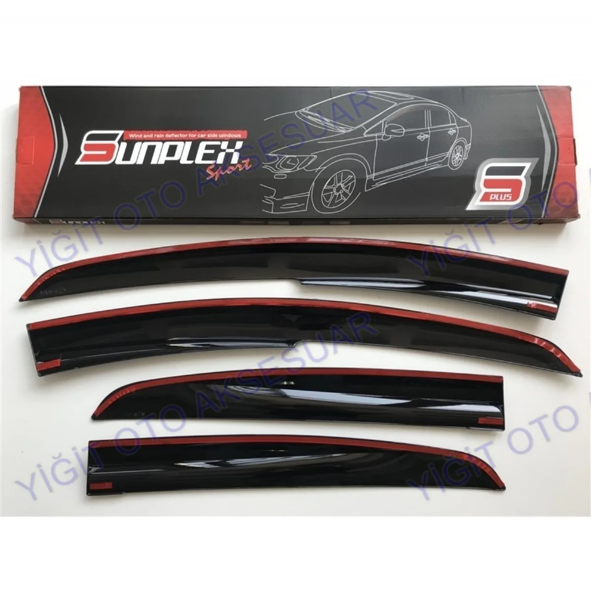 For FIAT LINEA  Rain Wind Deflector 2006-2018 Sunshade Curtains Car Windshield Auto Accessory Universal Spilitter Mud Flaps