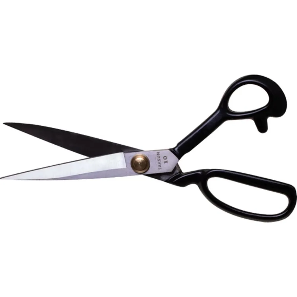 

Taksun Professional Tailor's Scissors Stainless steel BLACK-Silver Color Fashion Tailor's Scissors Stylish Scissors 10-11-12''