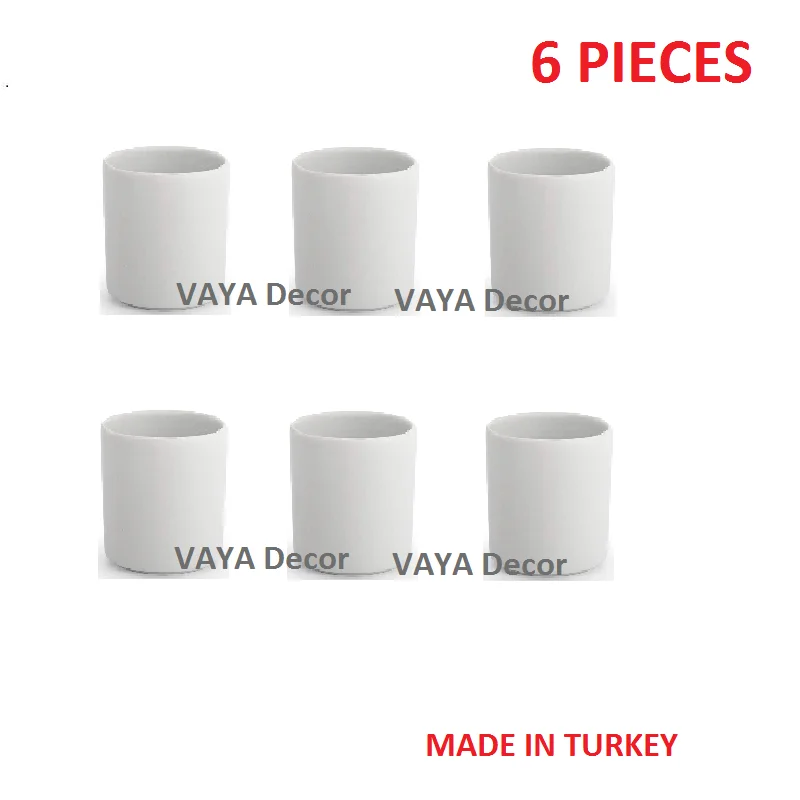 

Set of 6 Turkish Arabic Coffee Cups Set High Quality Porcelain Turkish Tea Coffee Espresso Cup Mug Ceramic Set Made in Turkey