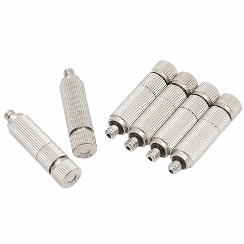 Citop 50pcs/set 0.1-1mm High Pressure Misting Spray Injector Atomization Head Mister Nozzle With Filter Net Sprinkler Fittings