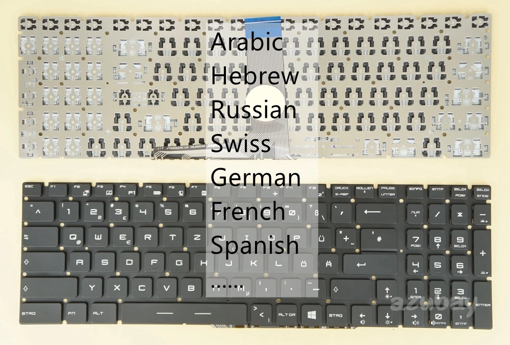 teclado frances e hebraico espanhol teclado arabe suico e alemao para msi ge62 2qc 2qd 2qe 2qf 2ql 6qc 6qd 6qe 6qf 6ql aple pro 7re 01